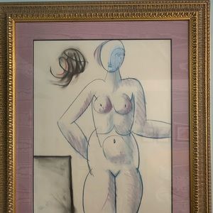Rene Marcil original artwork nude collectible Vintage Must Sell